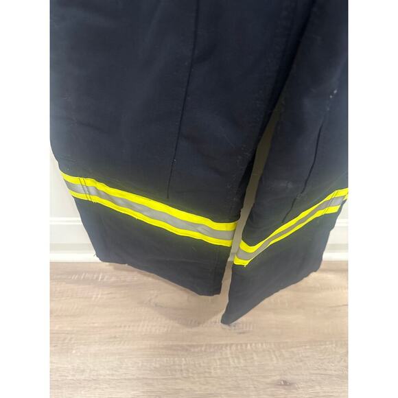 BLHB2427 RASCO Flame Resistant Insulated Black Duck Bib Overalls 36x30 - Picture 6 of 8